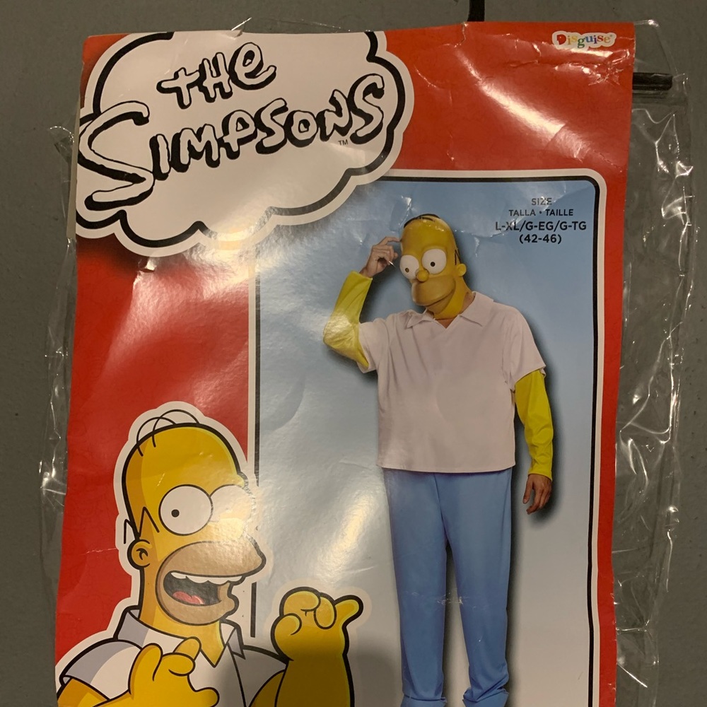 Homer Simpson outfit and mask